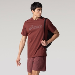 Camiseta Masculina ASICS Manga Curta Algodão Misto - Foto 1