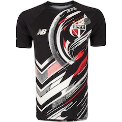 Camisa Pré-jogo do São Paulo 25 New Balance Masculina - Foto 1