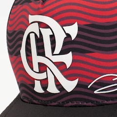 Boné do Flamengo Aba Curva Supercap Zico Snapback Listras Sub Frente e Símbolo Adulto - Foto 6