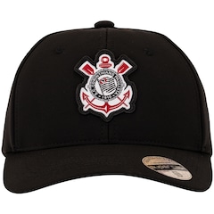 Boné Aba Curva do Corinthians Supercap Patch Bordado Strapback Adulto - Foto 3