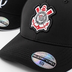 Boné Aba Curva do Corinthians Supercap Patch Bordado Strapback Adulto - Foto 8