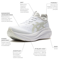 Tênis ASICS Gel-Nimbus 27 Feminino - Foto 3