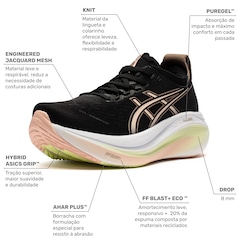 Tênis ASICS Gel-Nimbus 27 Feminino - Foto 3