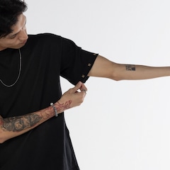 Camiseta Piet Manga Curta Studed Sun Faded Tee - Foto 5