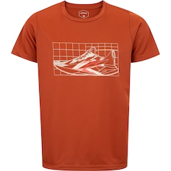 Camiseta Juvenil ASICS Manga Curta Treino Estampada - Foto 1