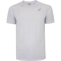 Camiseta Masculina ASICS Manga Curta Emblema Racket UV 50 Antiodor - Foto 1