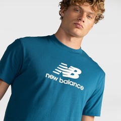 Camiseta Masculina New Balance Manga Curta Essentials - Foto 4