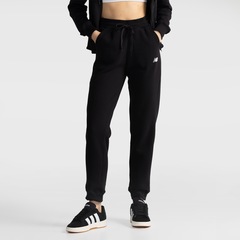 Calça New Balance Felpa Essentials Feminina - Foto 1