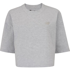 Blusa Cropped Feminina New Balance Small Logo - Foto 1