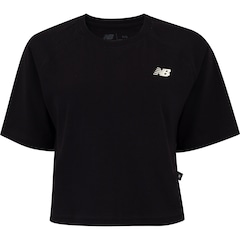 Blusa Cropped Feminina New Balance Manga Curta 95 Graphic - Foto 1