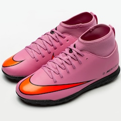 Chuteira Society Infantil Nike Mercurial Superfly 10 Club - Foto 5