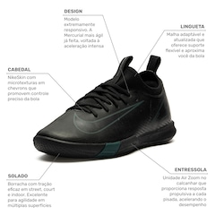 Chuteira Futsal Infantil Nike Zoom Mercurial Vapor 16 Academy - Foto 2
