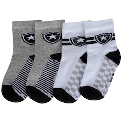 Kit de Meias do Botafogo Rikam Soquete Tamanho 21 ao 24 - Foto 2