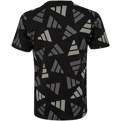 Camiseta Infantil adidas Manga Curta Essentials Logo - Foto 2
