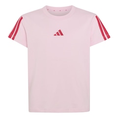 Camiseta Infantil adidas Manga Curta 3 Stripes - Foto 1