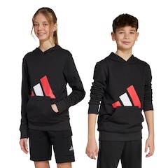 Blusa de Moletom Infantil adidas com Capuz Essentials - Foto 4