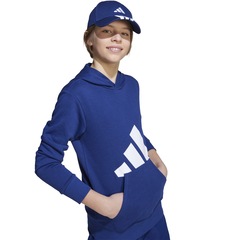 Blusa de Moletom Infantil adidas com Capuz Essentials - Foto 3