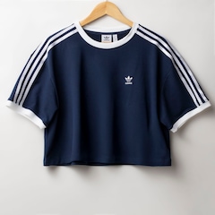 Blusa Cropped adidas Originals Loose 3S - Foto 1