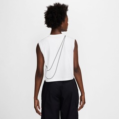 Blusa Cropped Regata Feminina Nike Sportswear Club SL - Foto 2