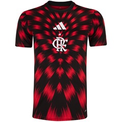 Camisa Pré-jogo do Flamengo 25 adidas Masculina - Foto 1