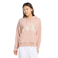 Blusa de Moletom Feminina adidas com Capuz Big Logo - Foto 2