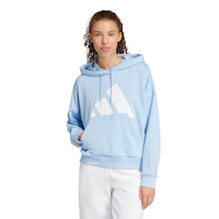 Blusa de Moletom Feminina adidas com Capuz Big Logo - Foto 1