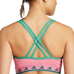 Top Adidas Hyperglam Suporte Leve Adulto - Foto 5