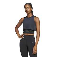 Blusa Cropped Feminina adidas Regata Cool Hiit - Foto 1