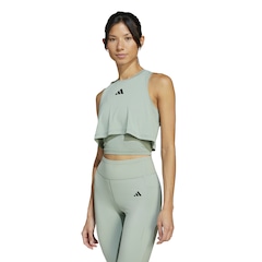 Blusa Cropped Feminina adidas Regata Cool Hiit - Foto 1