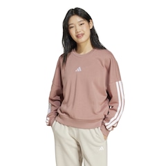 Blusa de Moletom Feminina adidas Essentials 3 Listras - Foto 1
