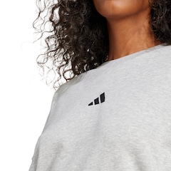 Blusa de Moletom Feminina adidas Essentials 3 Listras - Foto 4