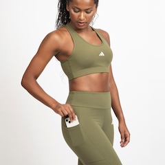 Calça Legging Feminina adidas 3 listras com bolso - Foto 2