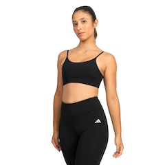 Top Fitness com Bojo Removível adidas Baixa Sustentação Essentials Adulto - Foto 1