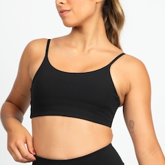 Top Fitness com Bojo Removível adidas Baixa Sustentação Essentials Adulto - Foto 2