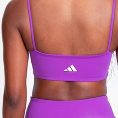 Top Fitness com Bojo Removível adidas Baixa Sustentação Essentials Adulto - Foto 5