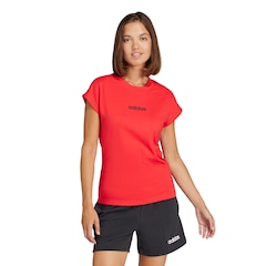 Camiseta Feminina adidas Manga Curta Logo Linear - Foto 1