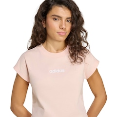 Camiseta Feminina adidas Manga Curta Logo Linear - Foto 3