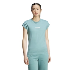 Camiseta Feminina adidas Manga Curta Logo Linear - Foto 1