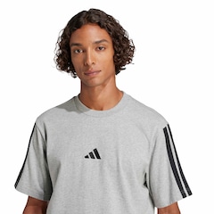 Camiseta Masculina adidas Manga Curta 3 Stripes - Foto 4