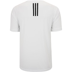 Camiseta Masculina adidas Manga Curta Own The Run 3 Listras - Foto 2