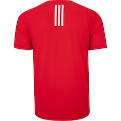 Camiseta Masculina adidas Manga Curta Own The Run 3 Listras - Foto 2