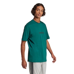 Camiseta Masculina adidas Manga Curta Logo Linear - Foto 4