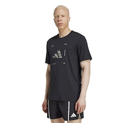 Camiseta Masculina adidas Manga Curta Logo Gráfica - Foto 1