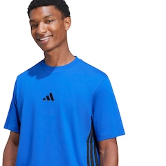 Camiseta Masculina adidas Manga Curta 3 Stripes - Foto 7