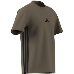 Camiseta Masculina adidas Manga Curta 3 Stripes - Foto 8