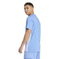 Camiseta Masculina adidas Manga Curta 3 Stripes - Foto 2