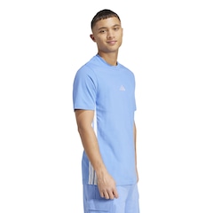Camiseta Masculina adidas Manga Curta 3 Stripes - Foto 3