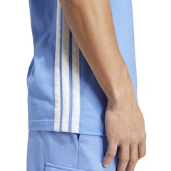 Camiseta Masculina adidas Manga Curta 3 Stripes - Foto 5