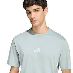 Camiseta Masculina adidas Manga Curta 3 Stripes - Foto 4