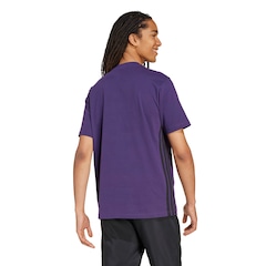 Camiseta Masculina adidas Manga Curta 3 Stripes - Foto 2